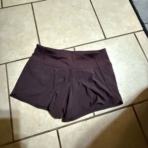 Lululemon Athletica Dark Purple Athletic Shorts